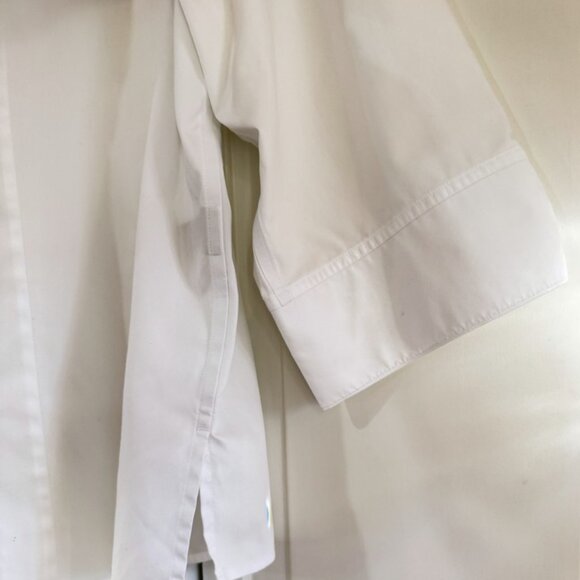 Investments II Woman TAYLOR Gold Label Button Up Shirt 20W White Work Top - Picture 7 of 15